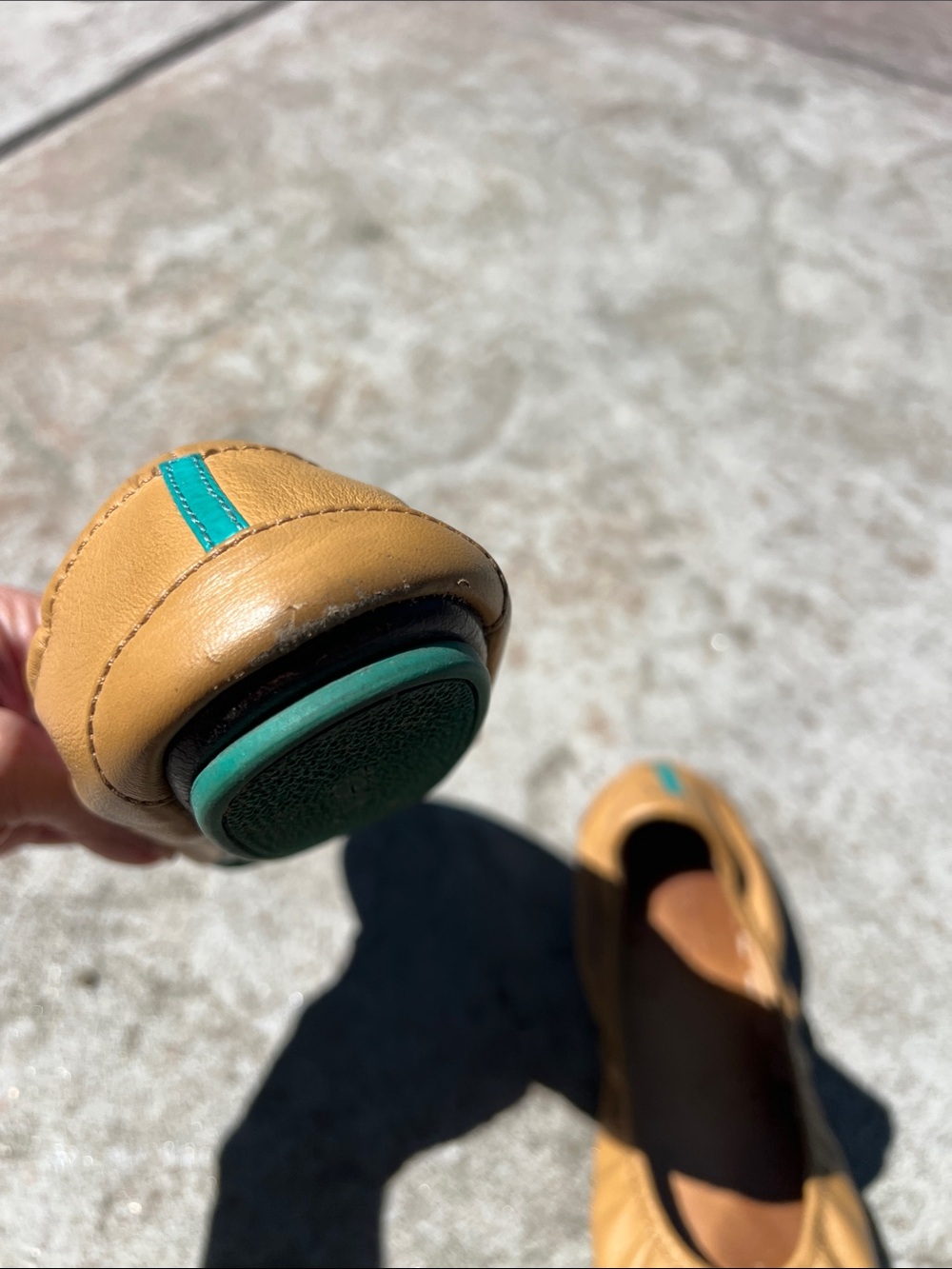 Tieks mustard Foldable Ballet Flats - Picture 3 of 7